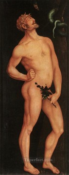  el Pintura al %C3%B3leo - Adam, pintor desnudo del Renacimiento, Hans Baldung